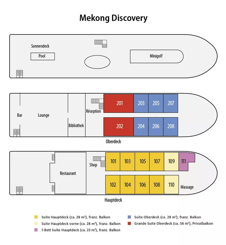 Deckplan Mekong Discovery