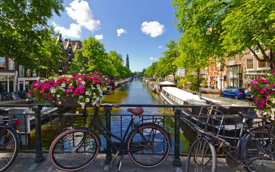 Amsterdamer Prinsengracht im Sommer