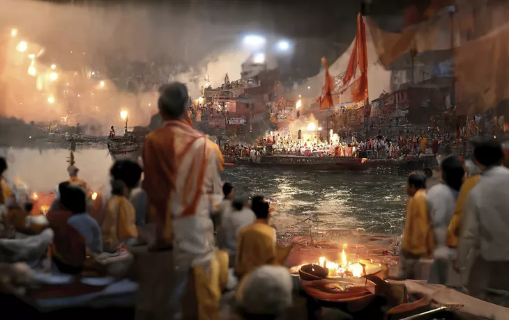 © Amith - stock.adobe.com - «Ganga-Aarti»-Ritual, Varanasi