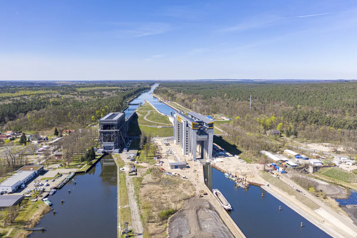 Altes und neues Schiffshebewerk, Niederfinow - © Tilo Grellmann - stock.adobe.com