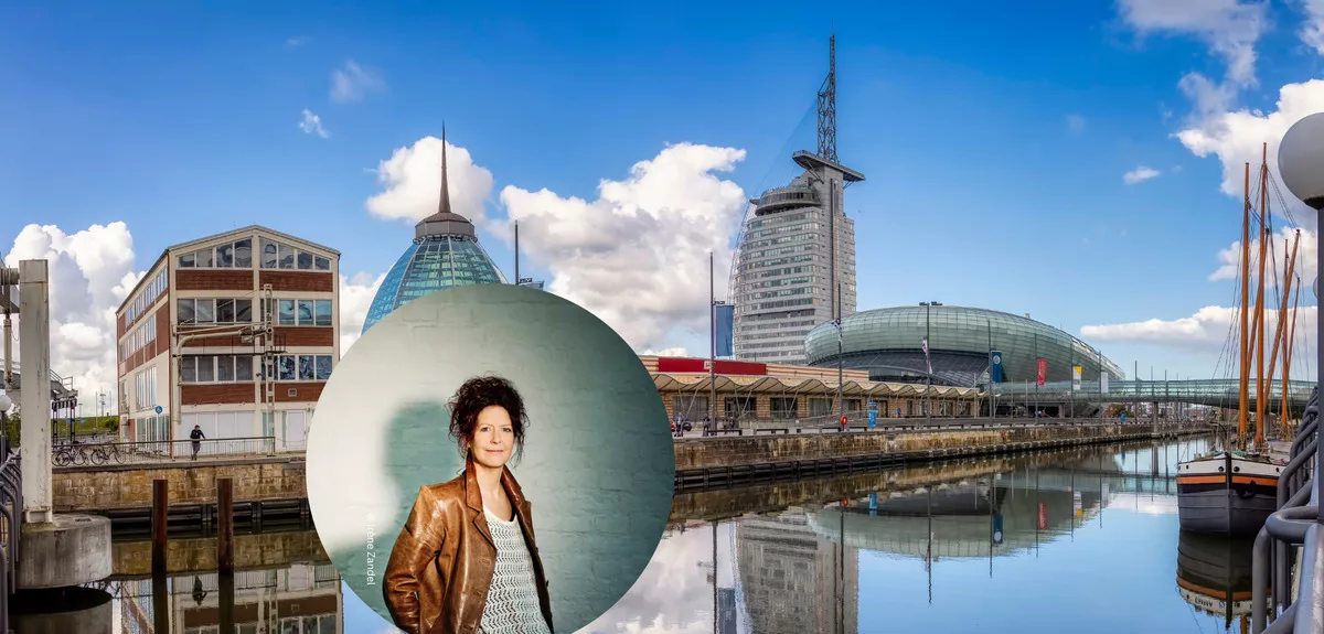 MS Thurgau Saxonia mit Autorin Gisa Klönne - Portrait Foto: Iréne Zandel, Stadt: © Wolfgang Knoll - stock.adobe.com