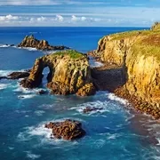 Landschaft im Land End Cornwall England