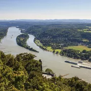 Königswinter, Sicht auf den Rhein vom Drachenfels