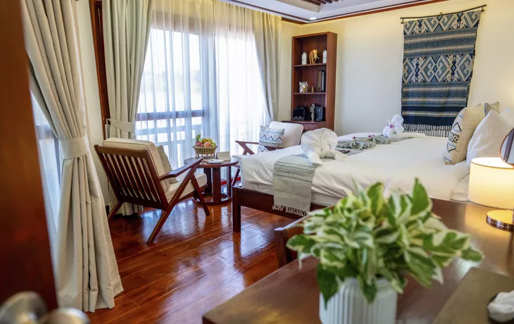 Deluxe-Kabine, Oberdeck, Privatbalkon (ca. 21 m²) - © Sabine Meeßen / www.knipsbiene.de