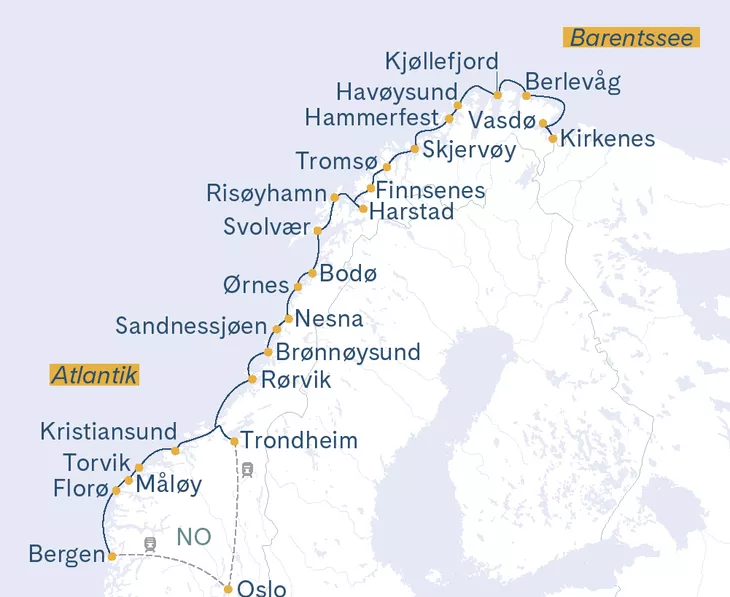 Routenplan HAvila