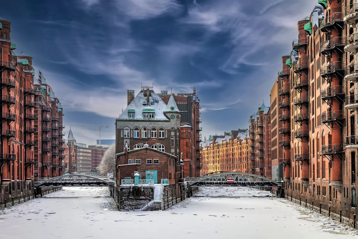 Speicherstadt Hamburg im Winter - © Blickfang - stock.adobe.com