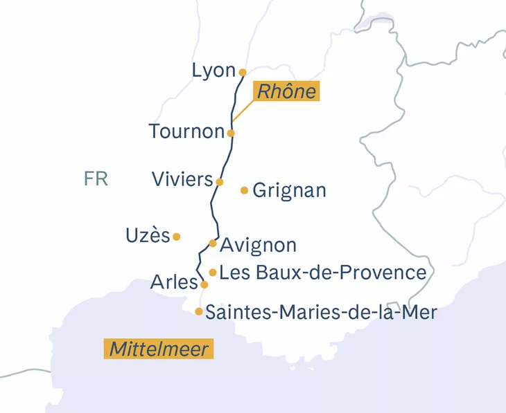 Lyon-Avignon-Arles-Lyon