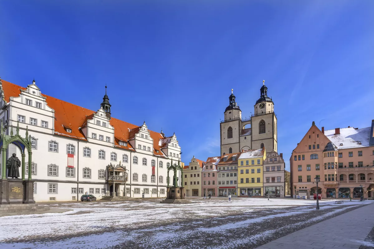Marktplatz mit Martin Luther Monument, Wittenberg - © Â© William Perry 2018
Northwest Trade Photos, 4330 157th PL SE, Bellevue, WA 425-957-4593, nwtradephotos@yahoo.com