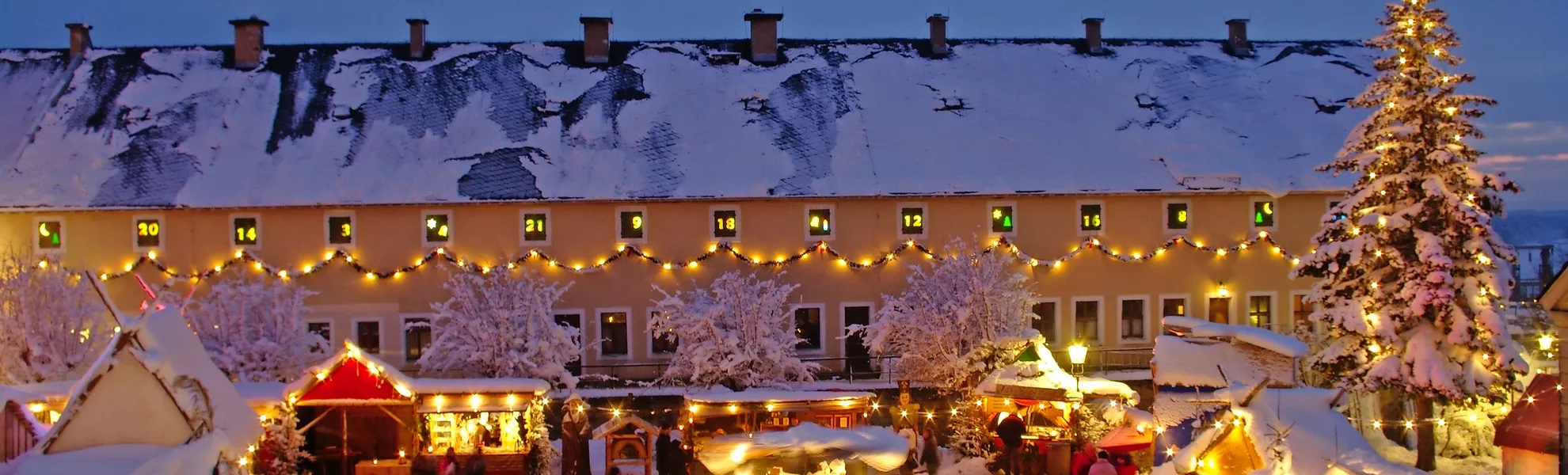 winterliche Festung Königstein im Elbsandsteingebirge, Deutschland - © Festung Königstein GmbH