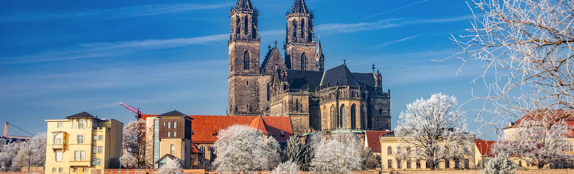 winterliches Magdeburg - © neurobite - stock.adobe.com
