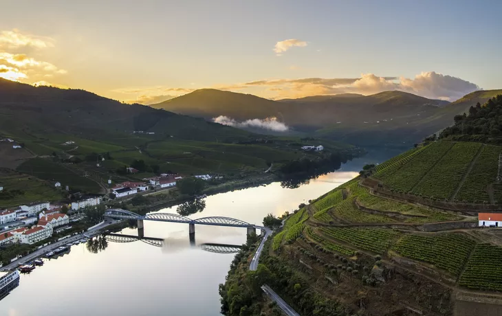 Schönes Dourotal mit Porto Douro Spirit