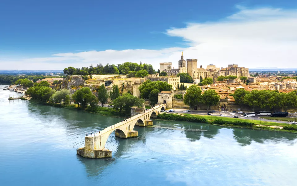 Pont'd Avignon und Papstpalast