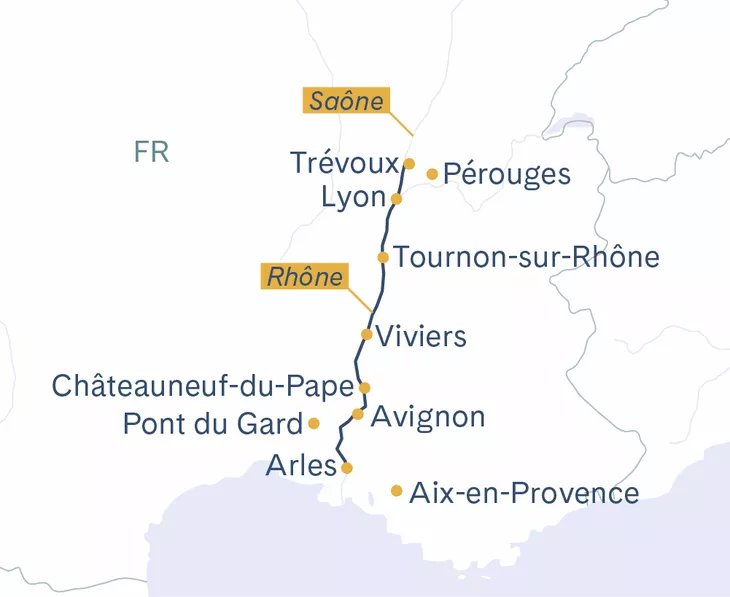 Bijou du Rhone Routenplan