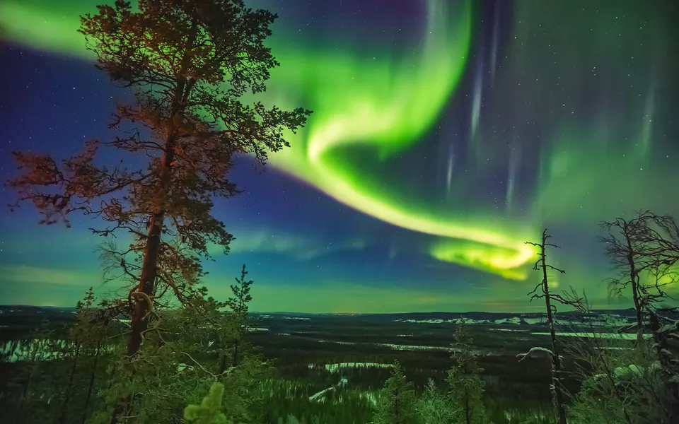 Polarlichter über Lappland