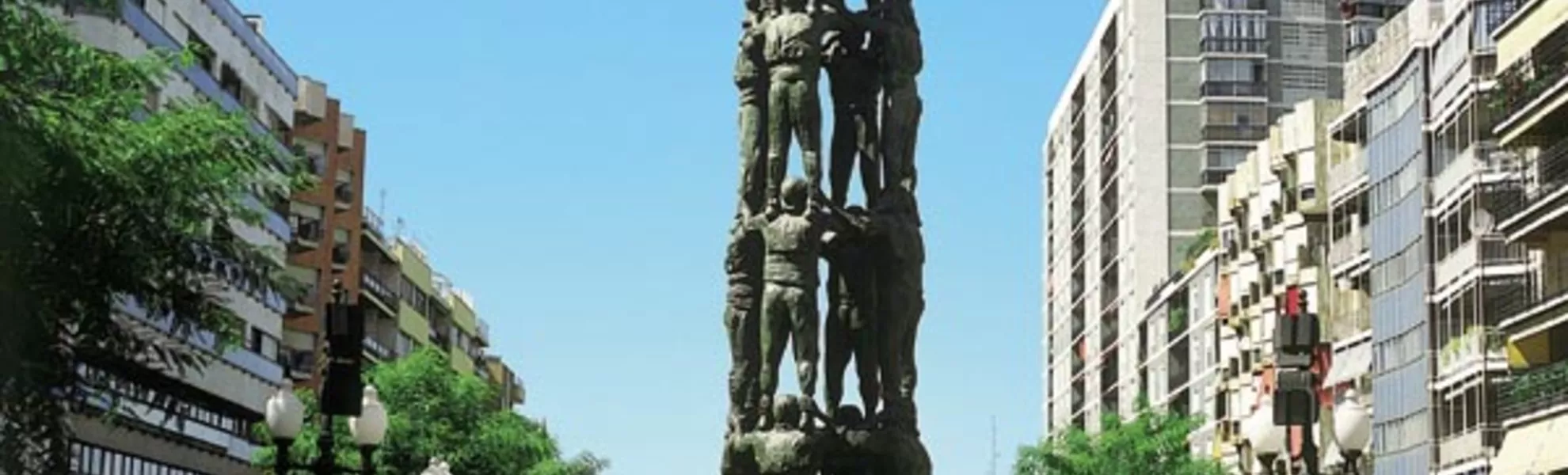 Monument für die katalanischen Menschentürme 