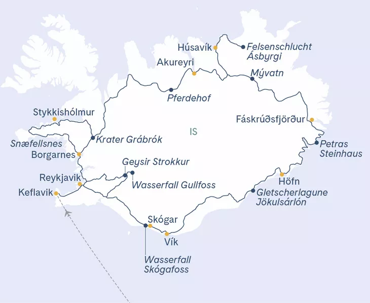 Island-Rundreise 10 Tage