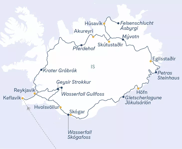 Island-Rundreise 8 Tage