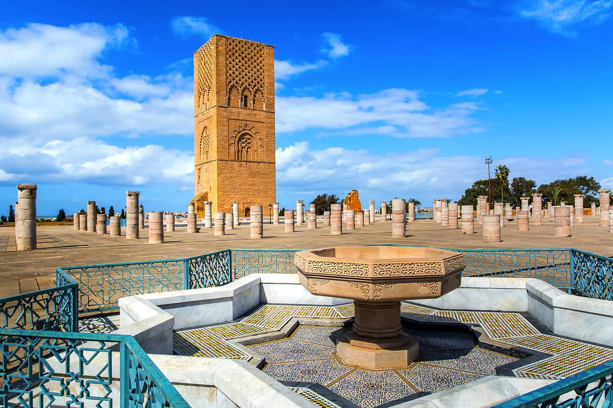 Hassan-Minarett der unvollendeten Grossen Moschee in Rabat - ©olenatur - stock.adobe.com