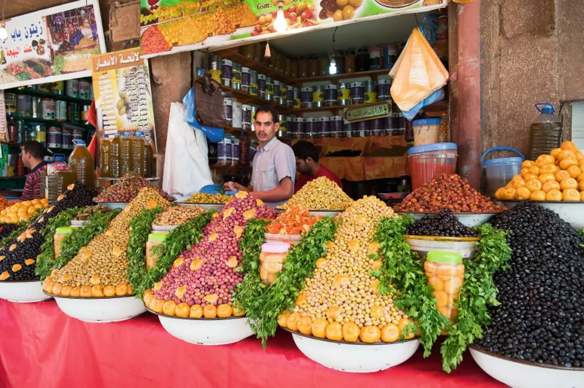 Früchtehändler auf dem Markt