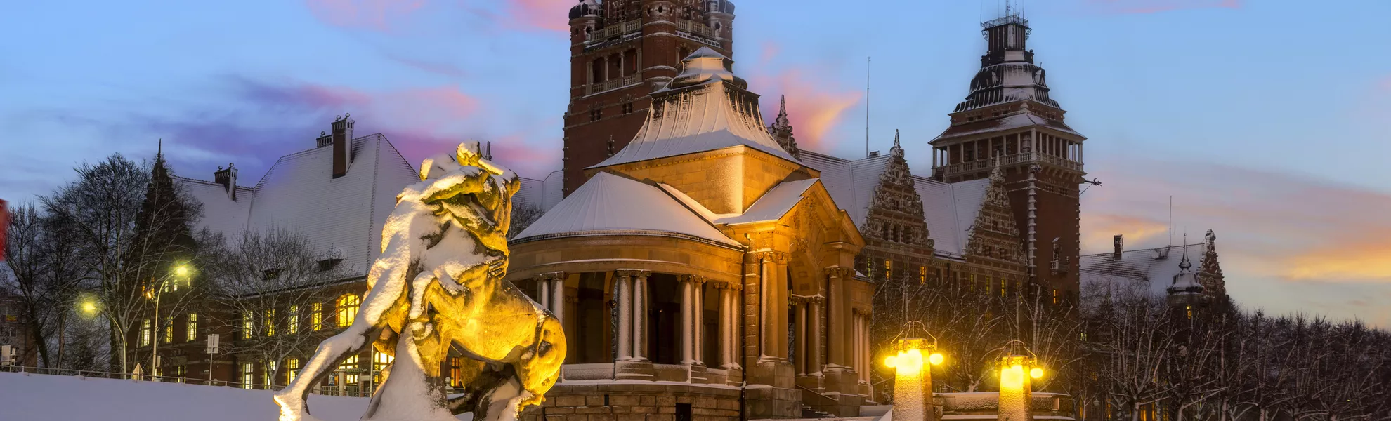 Hakenterrassen in Stettin in der Winterlandschaft - ©Mike Mareen - stock.adobe.com