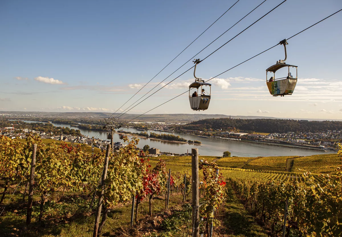 Gondelfahrt in Rüdesheim am Rhein