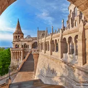 Blick auf die alte Fischerbastei in Budapest