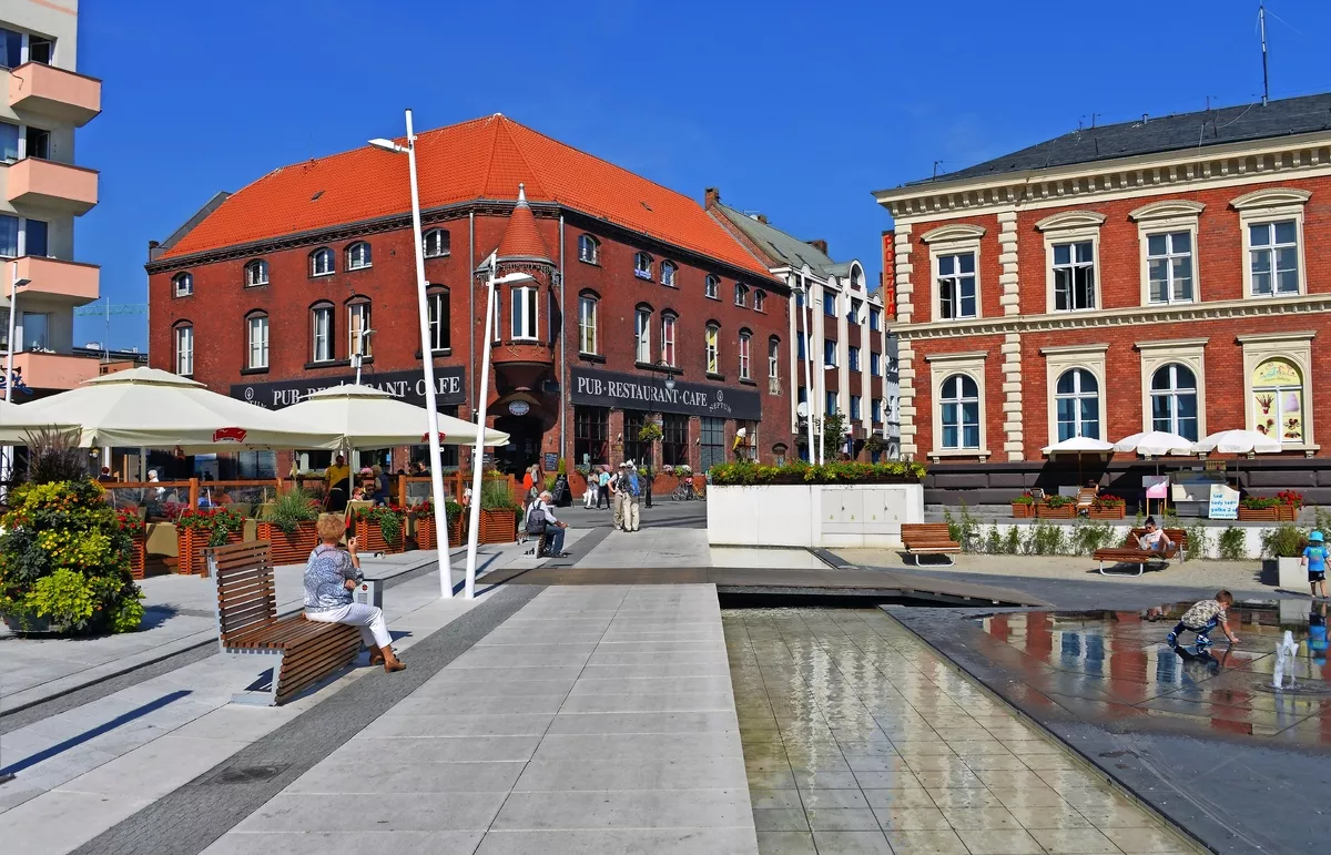 Platz mit Wasserspielen in Swinemünde - © aro49 - Fotolia