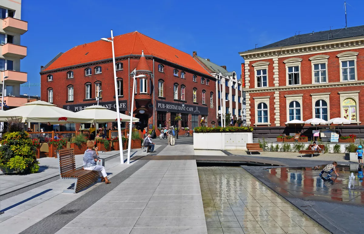Platz mit Wasserspielen in Swinemünde - © aro49 - Fotolia
