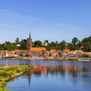 Skyline von Lauenberg/Elbe in Schleswig-Holstein
