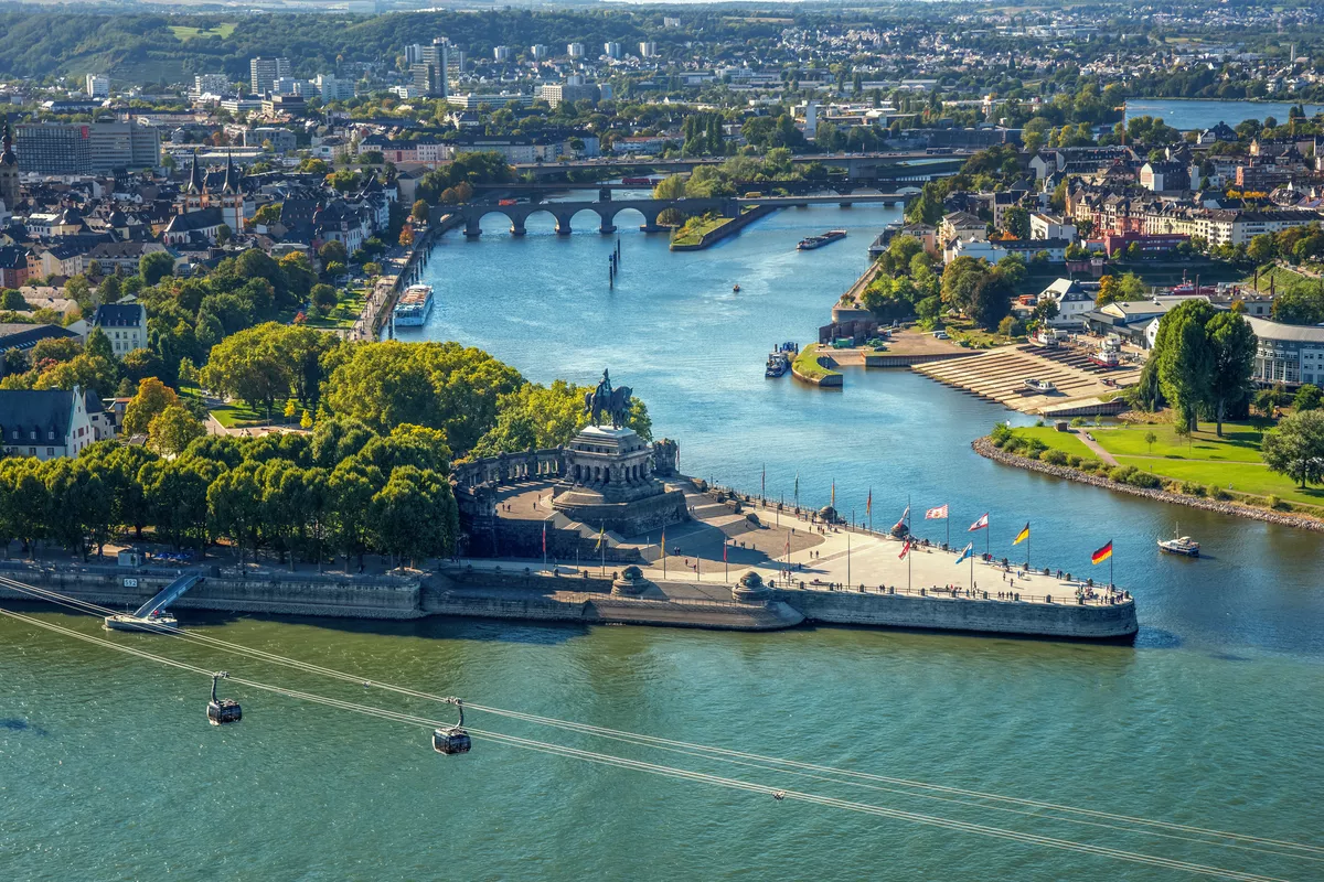 Koblenz - Blick auf das Deutsche Eck  - © Sina Ettmer - stock.adobe.com