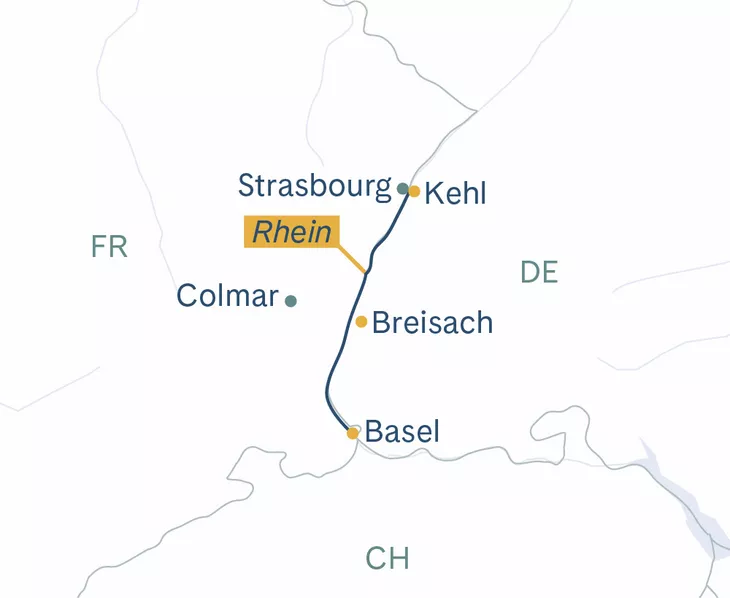 Routenplan BSL–STR–COL–BSL
