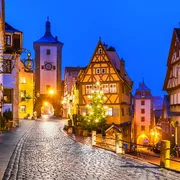 Rothenburg ob der Tauber in Bayern, Deutschland