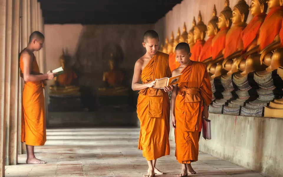 Junge buddhistische Mönche